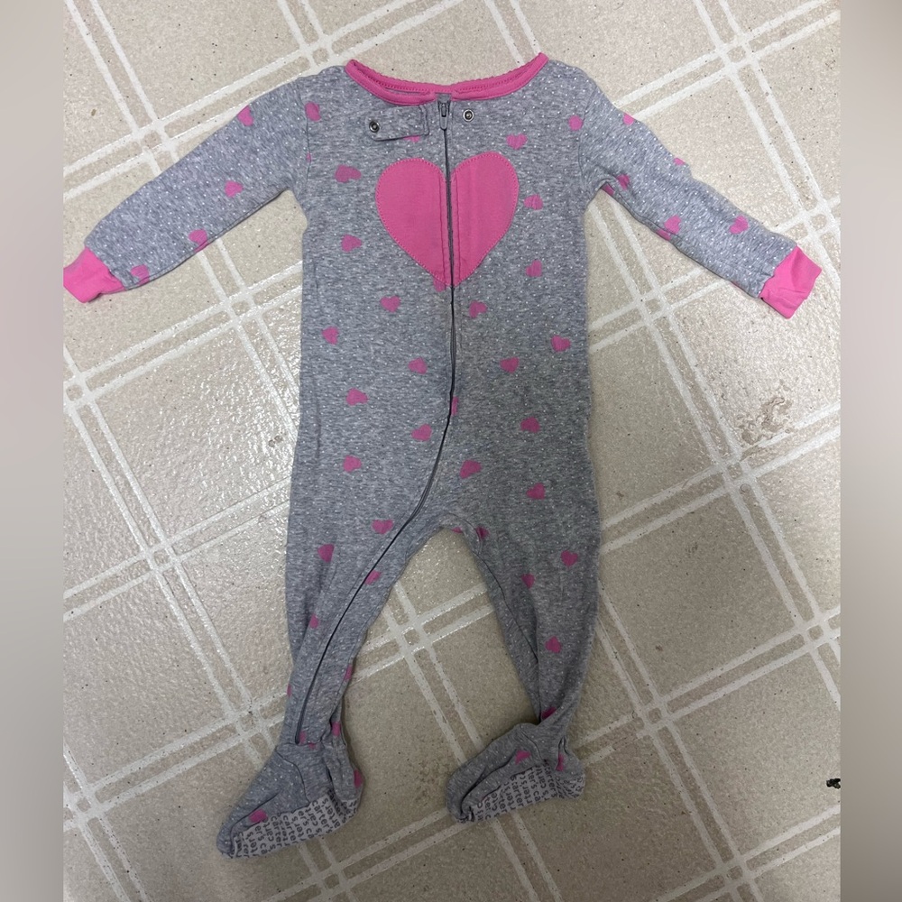 18 month Carter’s Valentine's Day Footed jammies